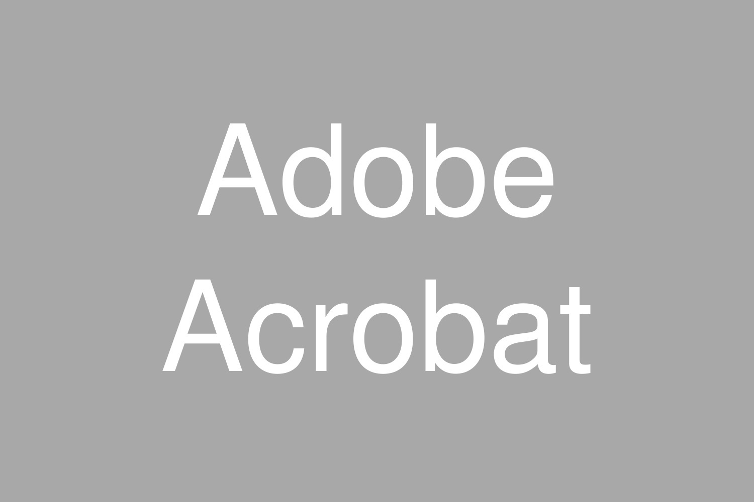 Adobe Acrobat