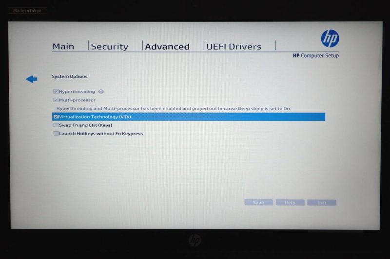 HP ProBook UEFI/BIOS