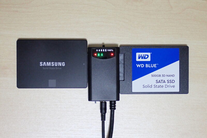 サンワサプライ SATA-USB変換ケーブル USB-CVIDE4でディスク丸ごとコピー